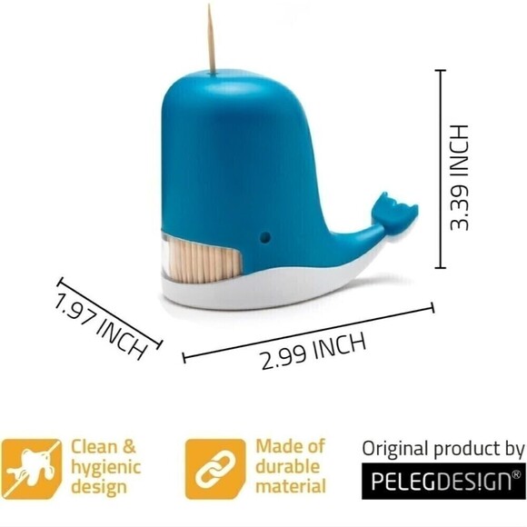 Jonah the Whale Decorative Toothpick Dispenser Holder - Picture 4 of 4